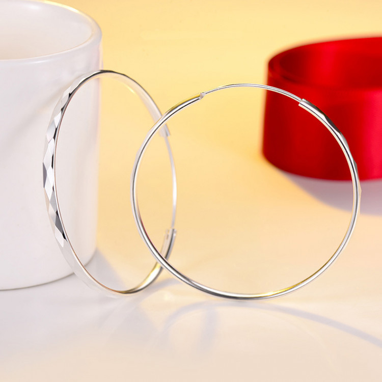 Сережки покриття срібло №12077  - 