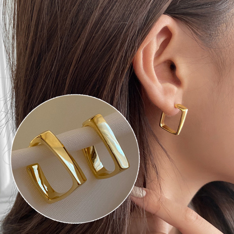 Сережки позолочені №9665 