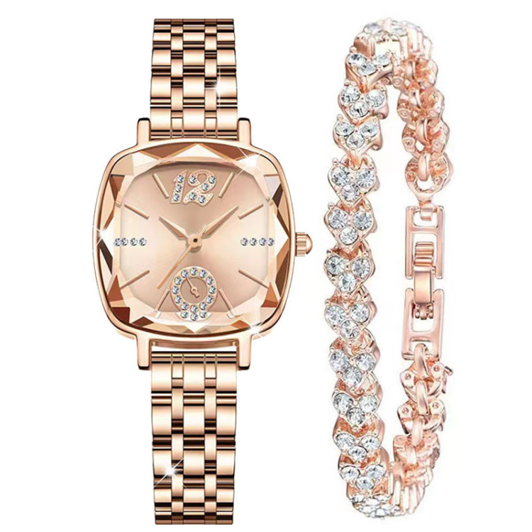 Жіночий годинник + браслет gold №5401  - 