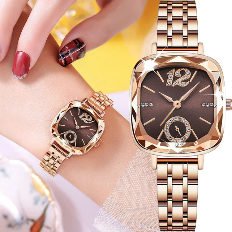 Жіночий годинник + браслет gold №5402