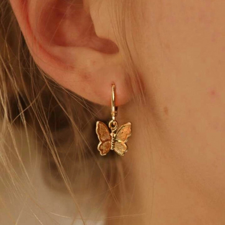 Сережки позолочені №08272 