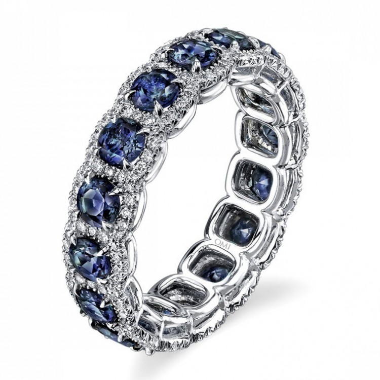 Каблучка покриття срібло з кристалами №46006 