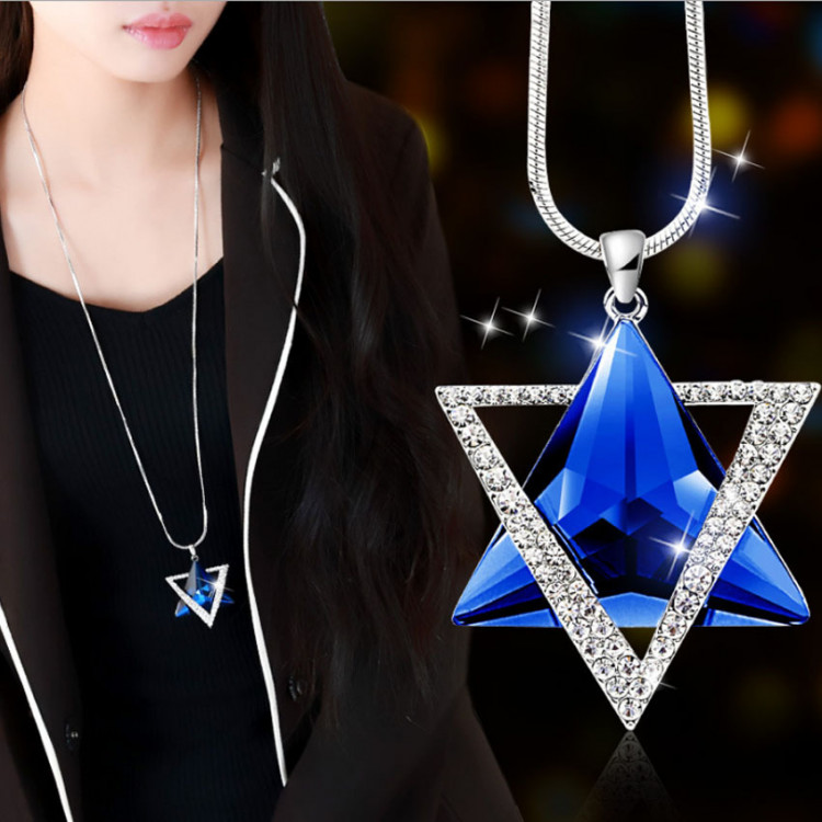 Підвіска покриття срібло з кристалами №8260 