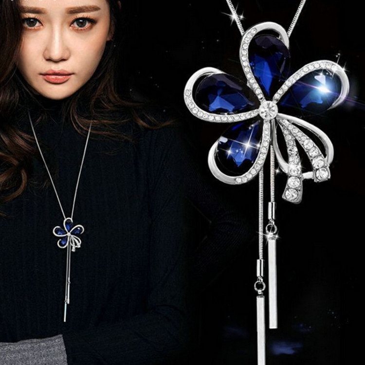 Підвіска покриття срібло з кристалами №8261 