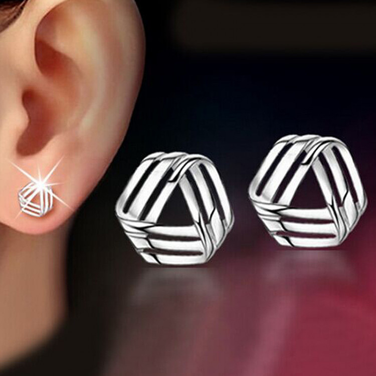 Сережки покриття срібло №23037 