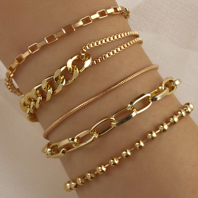 Браслети позолочені №132-22