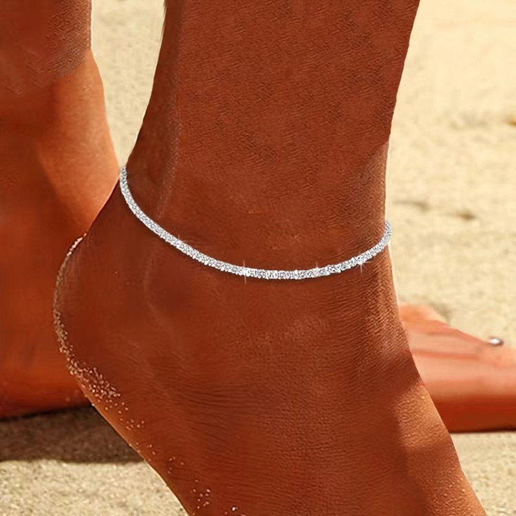 Браслет на ногу покриття срібло №132-24