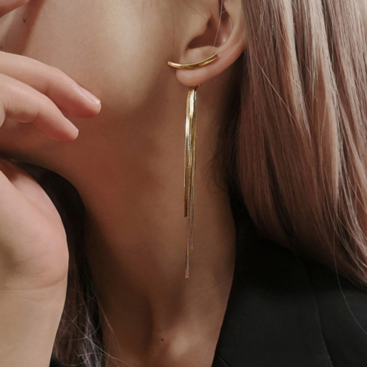 Сережки позолочені №9680 