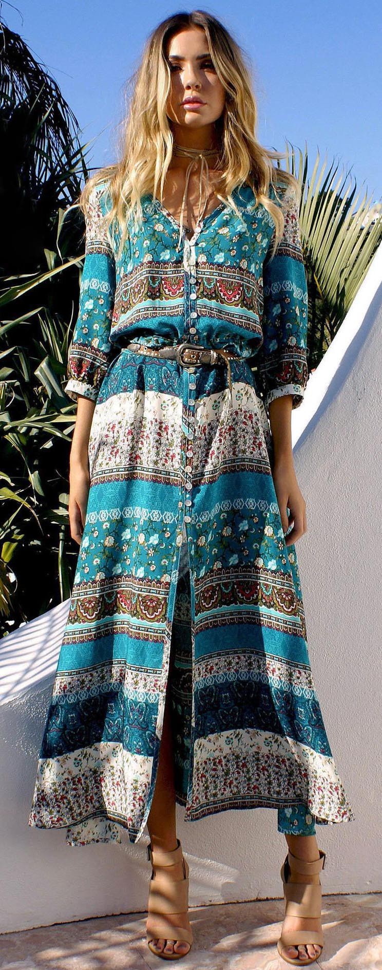 Плаття "Calathea" aquamarine