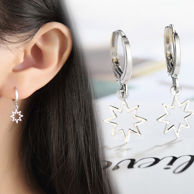 Сережки покриття срібло №23045 