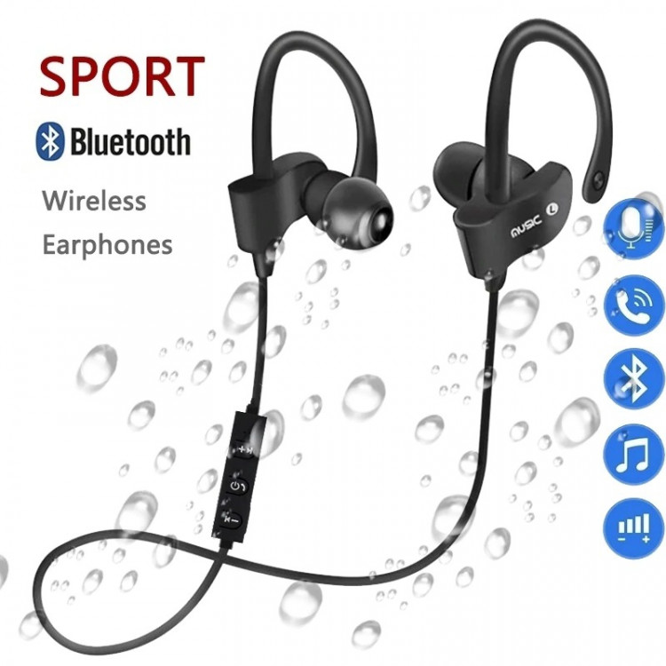 Навушники Bluetooth Air Music Sport black