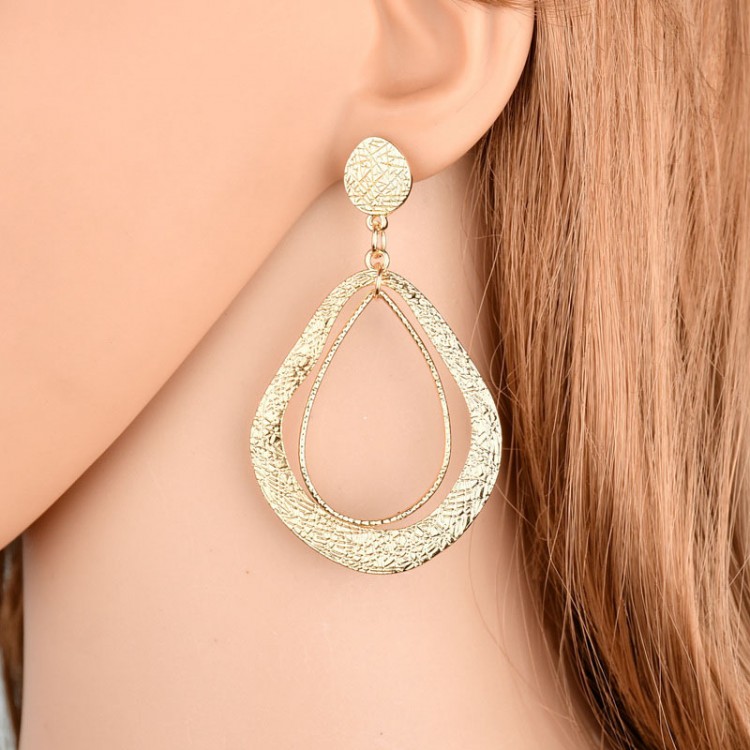 Сережки позолочені №16035 