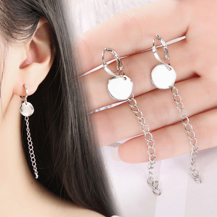 Сережки покриття срібло №23047 