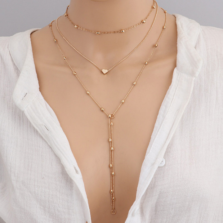 Кольє позолочене №8022 