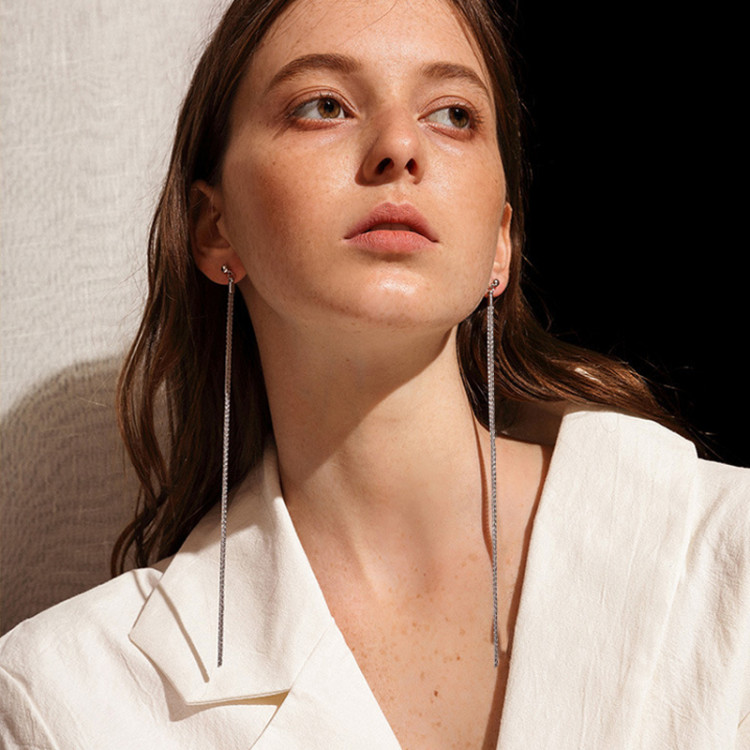 Сережки покриття срібло №9685 