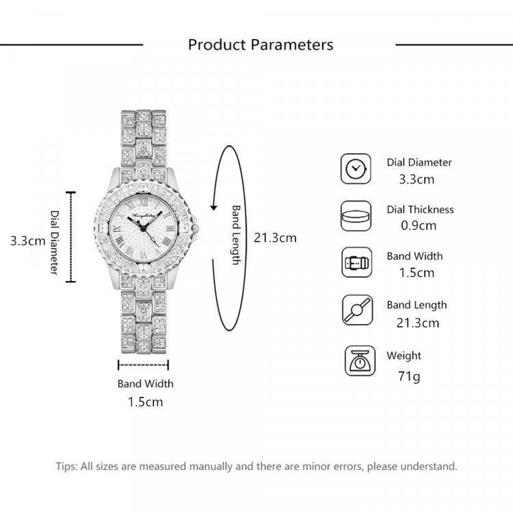 Жіночий годинник silver №02298  - 