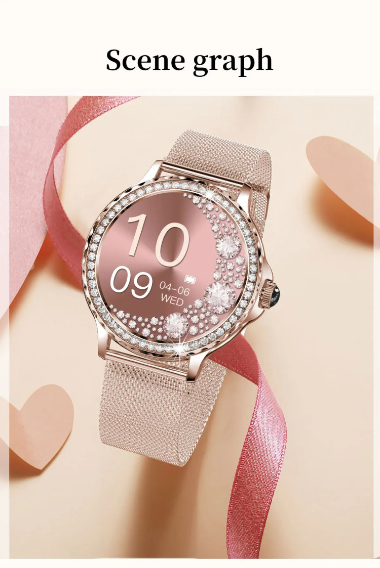 Смарт-годинник Women's Smart Device 13 silver steel, 2 ремінці - 