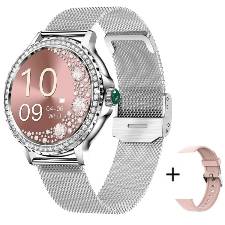 Смарт-годинник Women's Smart Device 13 silver steel, 2 ремінці - 