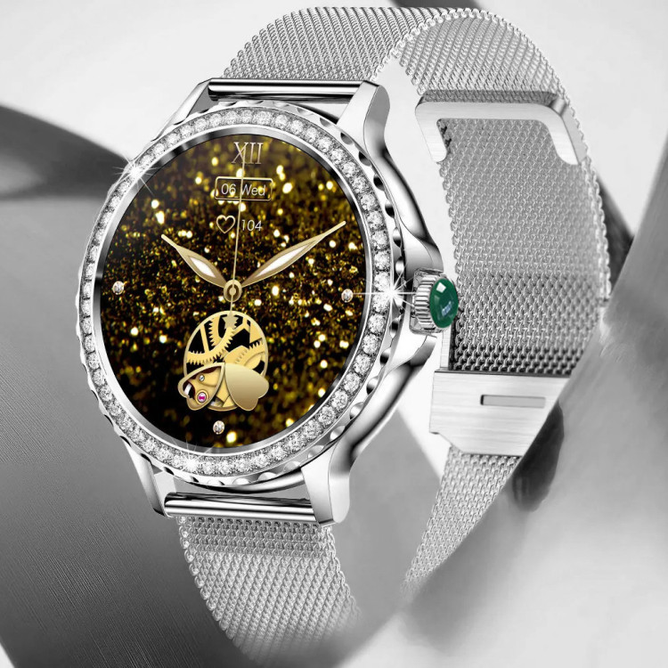 Смарт-годинник Women's Smart Device 13 silver steel, 2 ремінці - 